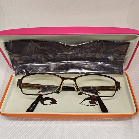 Kate Spade Averil Eyeglasses Frames ONLY Womens Brown Tortoise 135 Optical Case - Picture 1 of 12